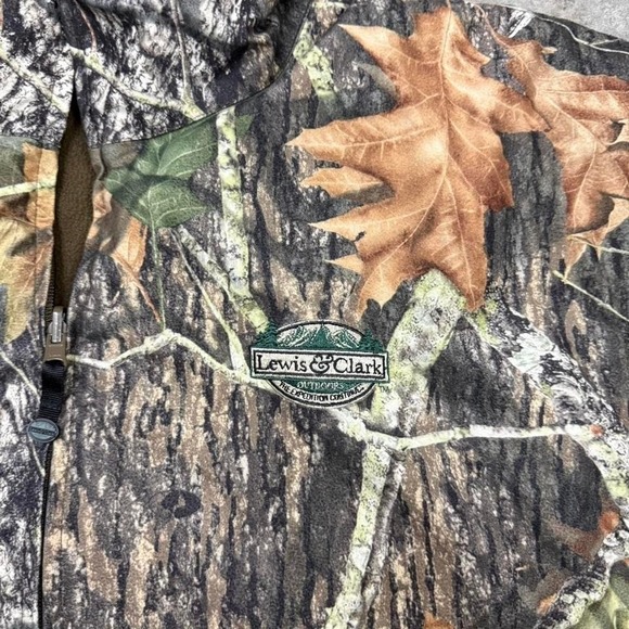 Lewis & Clark Outdoors Camo Fleece Lined Reversible Jacket Size XL - Picture 4 of 4
